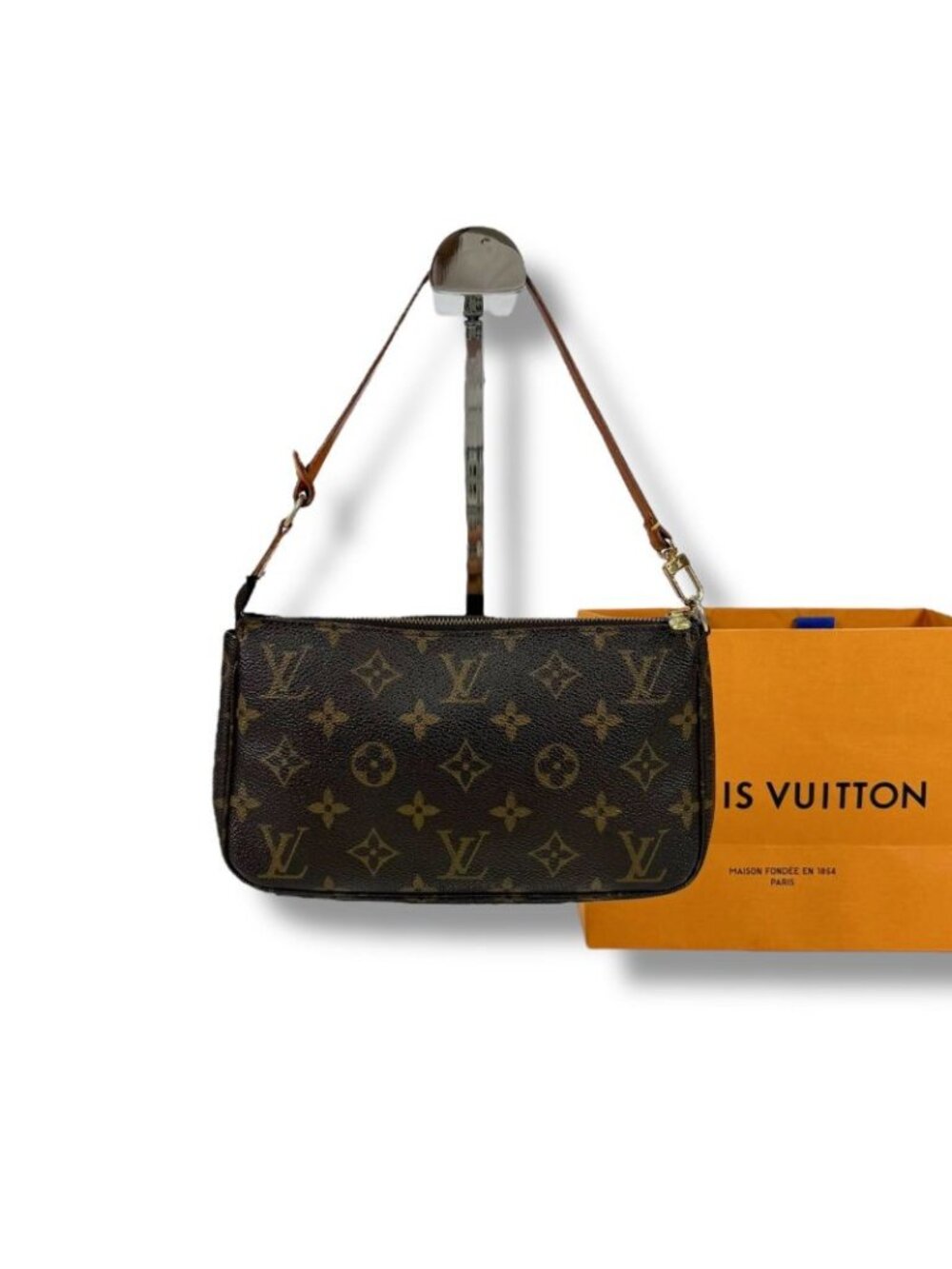 Louis Vuitton Accessoire Pochette Monogram Leather Accessory Pouch Mini Handbag - Picture 12 of 12